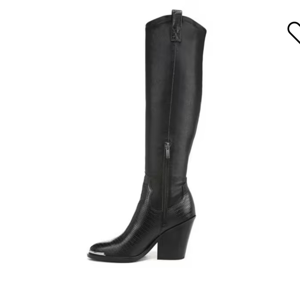 Franco Sarto Black Knee-High Boots